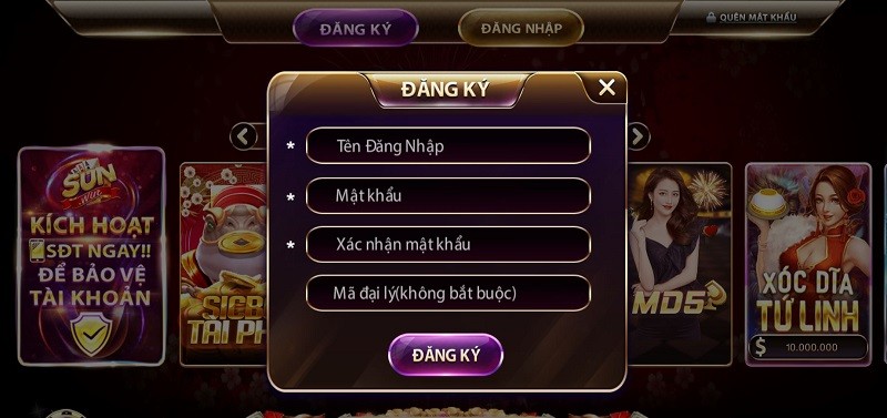 Cách đăng ký vô cùng đơn giản