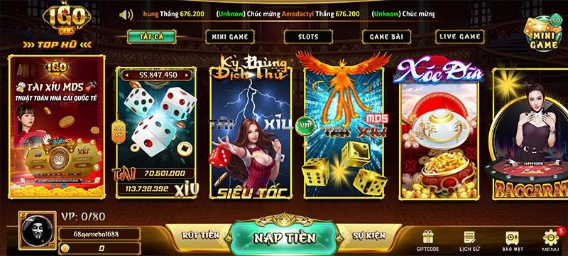 Cổng game đáng trải nghiệm nhất hiện nay - IGo