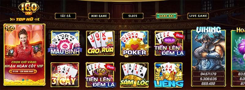 Kho game khổng lồ siêu đa dạng từ IGo