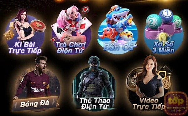 Sảnh chơi đa dạng cho người chơi lựa chọn tham gia