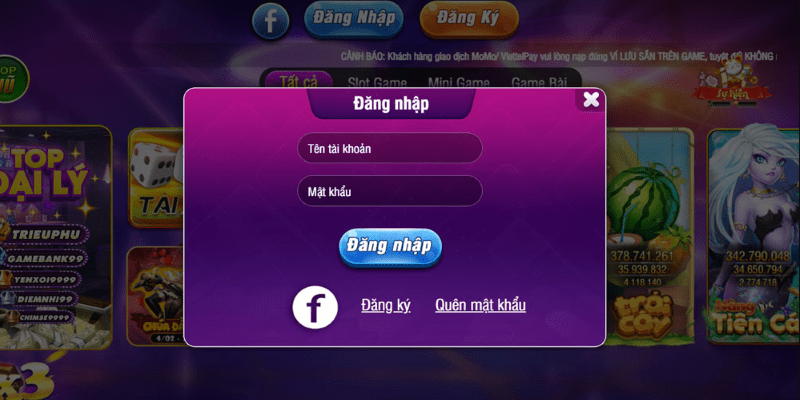 Đăng kí tài khoản tại Bayvip