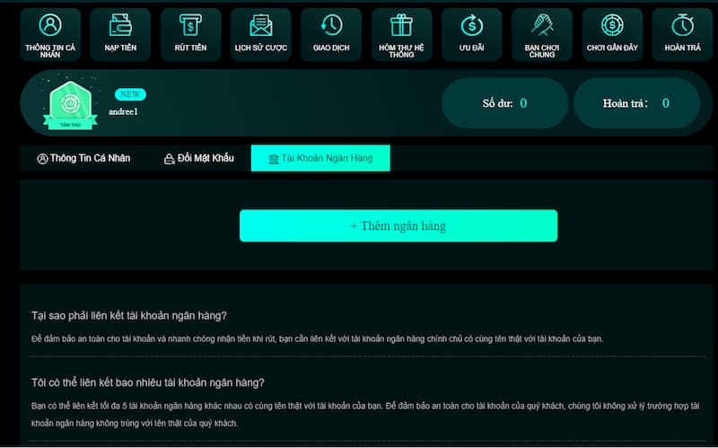 Rút tiền tại nhà cái Tai vin