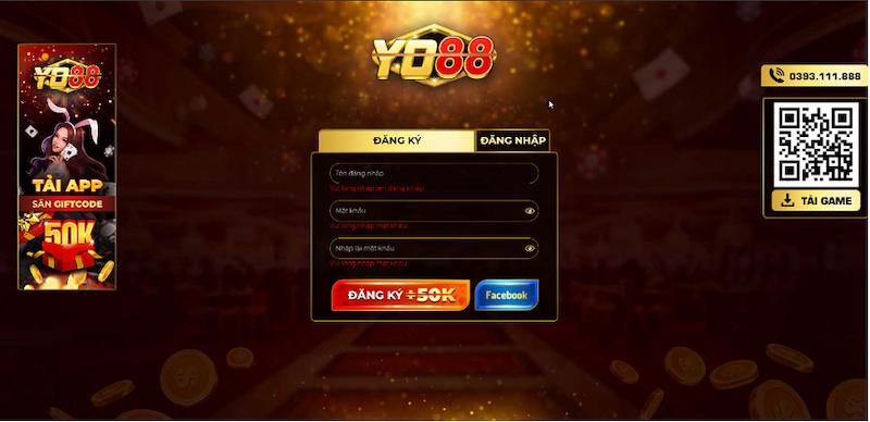 Hướng dẫn đăng ký và đăng nhập vào cổng game Yo88