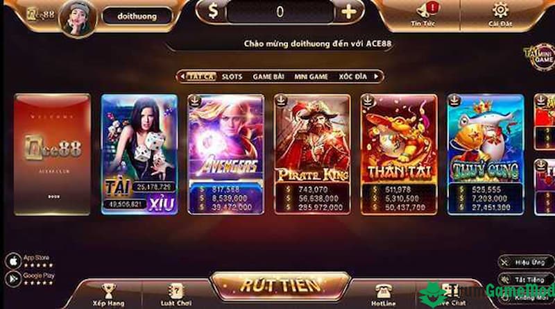 Một số trò chơi nổi bật tại Ace88