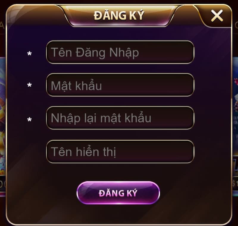 Cách đăng ký tại cổng game Sieuwin