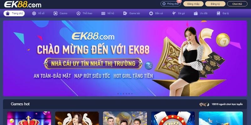 Giới thiệu về cổng game EK88