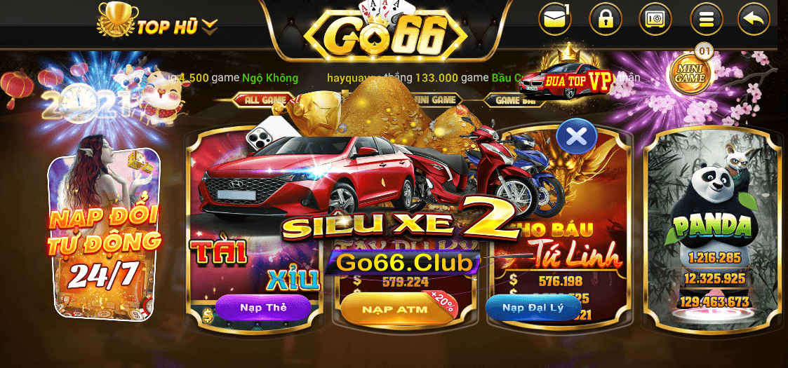 Cổng game uy tín hàng đầu Go66