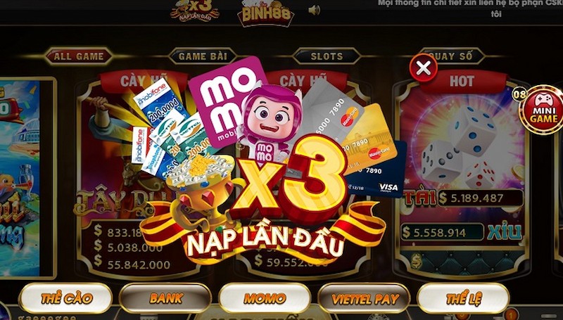 Ưu đãi siêu yêu tại Binh88