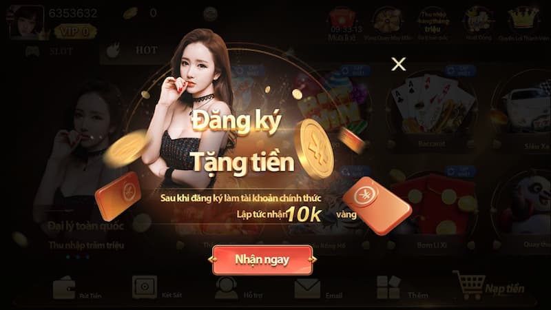 Đăng ký tài khoản tại cổng game