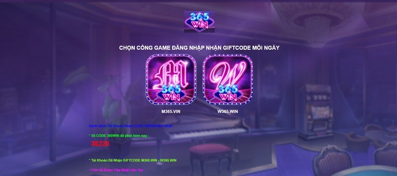 Nhận quà cùng với M365win khi trải nghiệm game