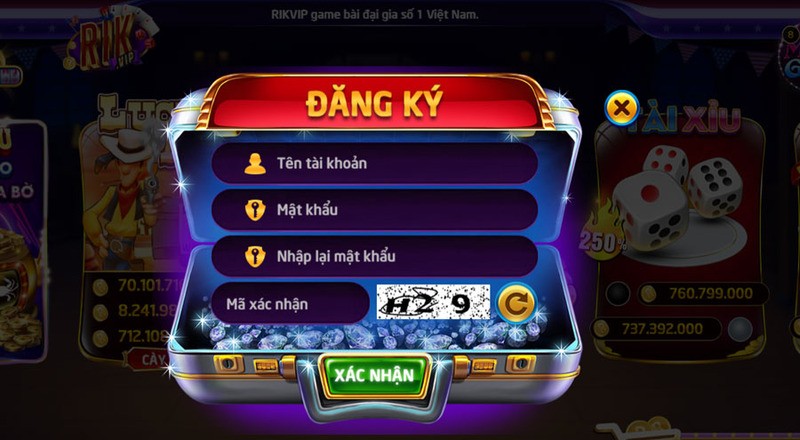 Đăng ký tài khoản RICWIN