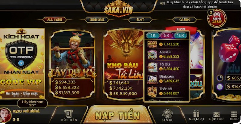 Giới thiệu sơ lược về cổng game Saka Vin