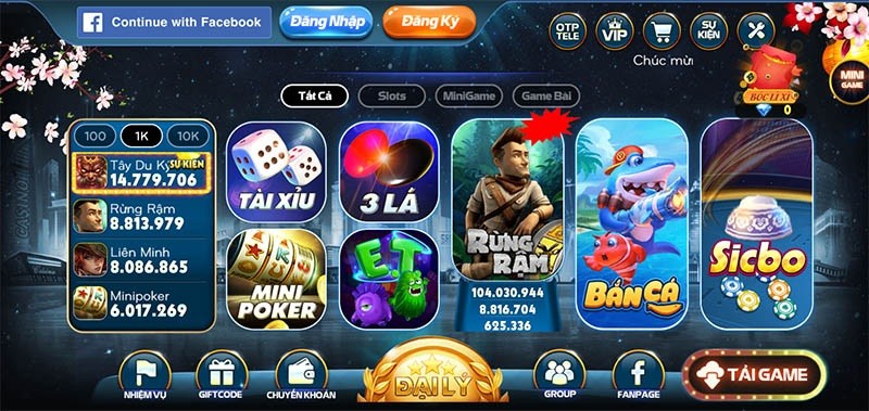 Đa dạng game bài cá cược tại Trum79