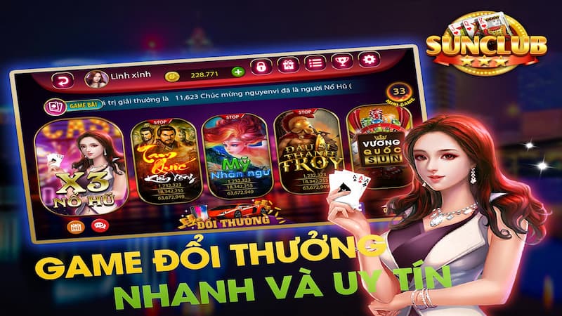 Các trò chơi nổi bật nhất tại Sunvip