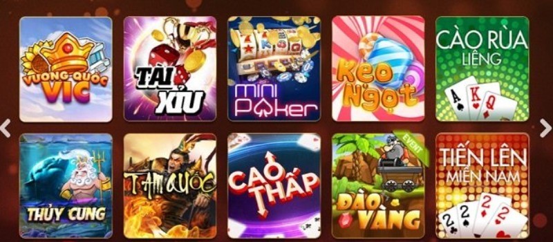 Các tựa game đặc sắc có tại cổng game Vic88