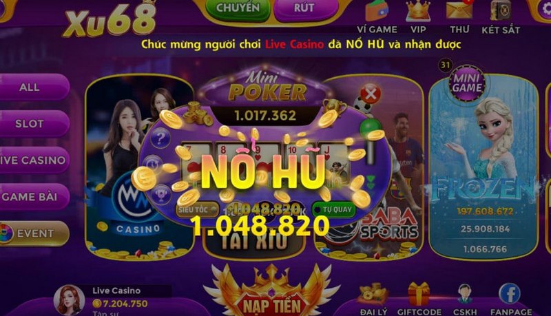 Khái quát về cổng game Xu68