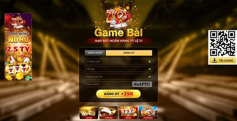 Hướng dẫn đăng ký và đăng nhập vào cổng game