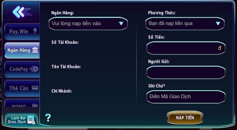 Hướng dẫn nạp tiền cho game thủ tại thương hiệu Rik789
