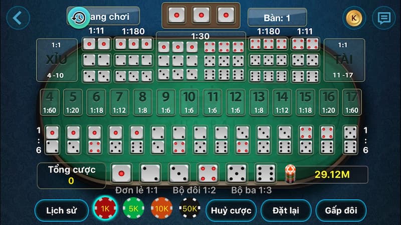 Luật chơi tài xỉu ai cũng phải biết