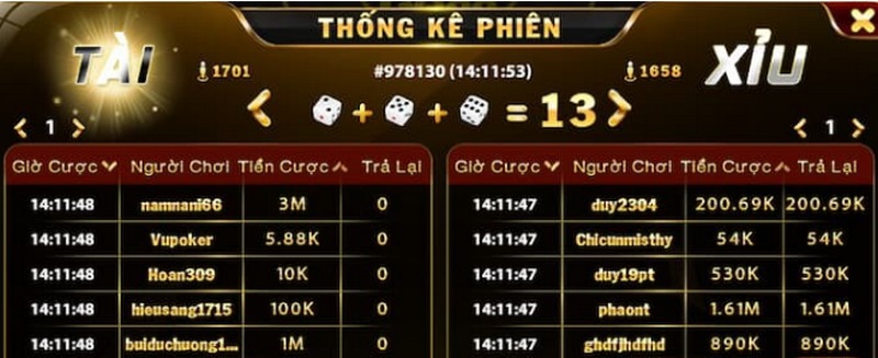 Kết quả trò chơi được MD5 cung cấp chính xác, an toàn