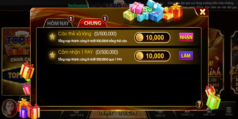Khuyến mãi TOP88 được cập nhật liên tục cho mọi đối tượng